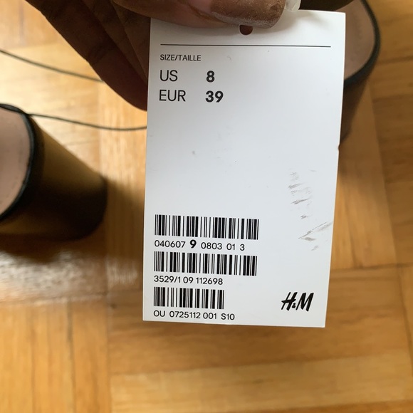 H&M Black Sandals Heels - Size 8 - Picture 2 of 4